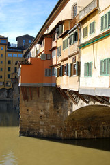 Fototapeta na wymiar Ponte Vecchio we Florencji - Włochy - 050