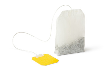 Teabag with yellow label - 48219223