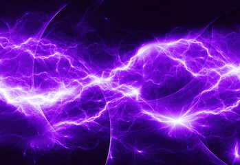 Obraz premium purple abstract lightning