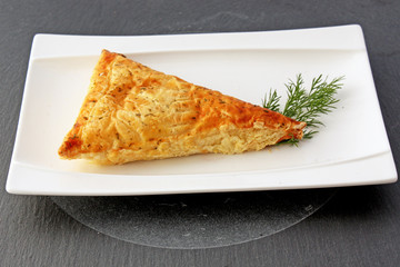 un feuilleté au fruit de mer