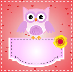 Cute Purple Owl