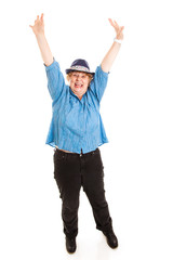 Woman Overjoyed by Weight Loss