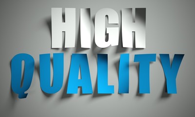 High quality cut from paper on background