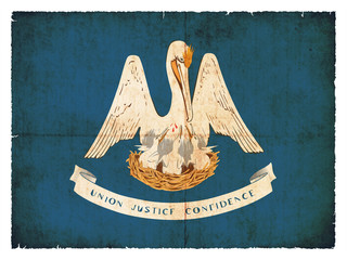 Grunge-Flagge Louisiana (USA)