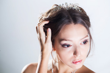 Fototapeta premium Bride portrait in studio