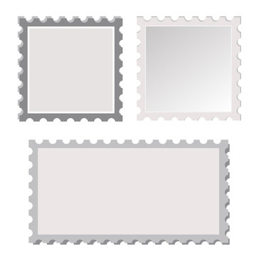 vector postage stamp template