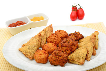Indian snack selection
