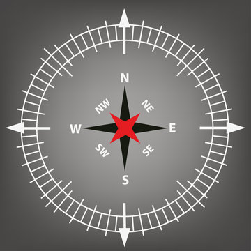 abstract compass