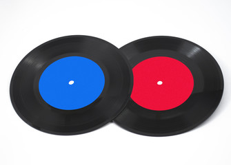 two vinyl plates