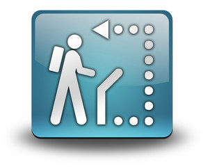 Light Blue 3D Effect Icon 