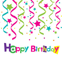 vector happy birthday card