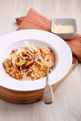 Mushroom risotto