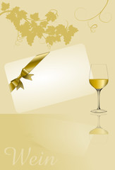 Gutschein für Wein in Gold