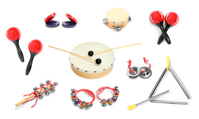 Great collection of a percussion instruments for musicians.