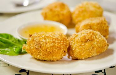 Thai fried shrimp cakes