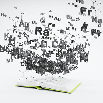 Chemie, Elemente, Formeln, Buch