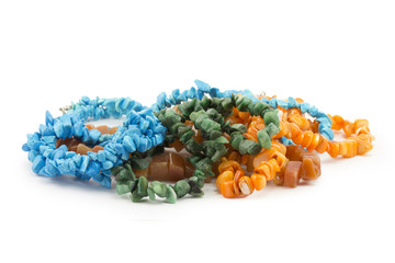 jewelry, necklace isolated on white background