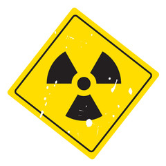 Fototapeta premium Sign of radiation. vector icon