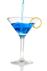 Blue cocktail