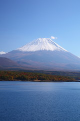 Fototapeta premium Mt. Fuji and Lake Motosu, Japan