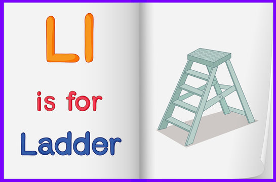 A picture of a ladder in a book