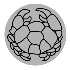 Cancer zodiac sign vector