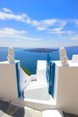 View on Oia in Santorini