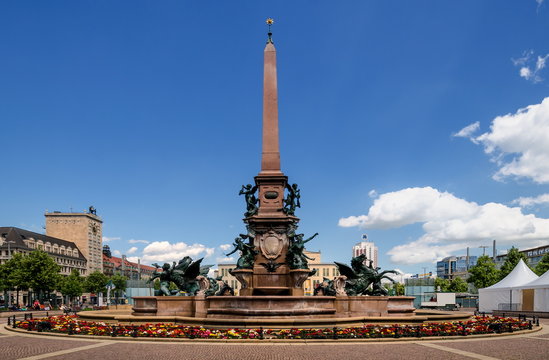Mendebrunnen in Leipzig