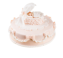 handmande birthday cake shot in a closeup scene