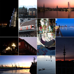 Collage der Stadt Hamburg