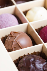a selection of fine chocolates