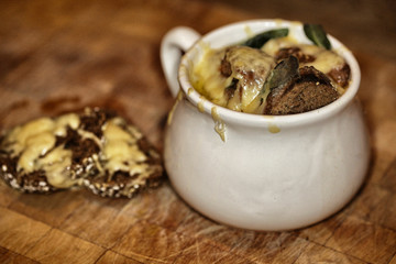 Authentic onion soup