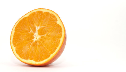 orange slice isolated on white