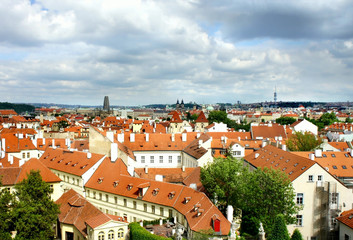 Fototapeta na wymiar Praga panorama