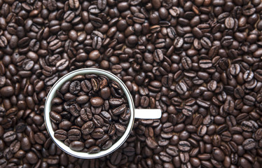 Coffe cup beans