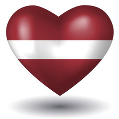 Herz mit Schatten - Lettland