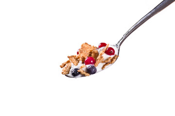 Spoon Of Fruit Yogurt