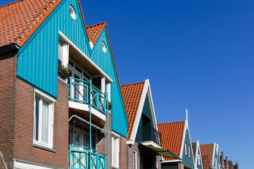 Holland, Volendam, old stone houses