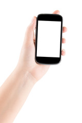 smartphone in hand