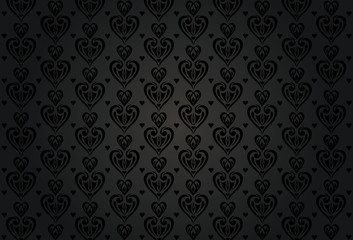 black heart  background