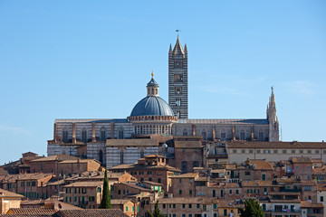 Fototapeta na wymiar Panorama of Siena, Toskania, Włochy