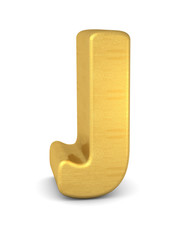 buchstabe letter J gold vertikal