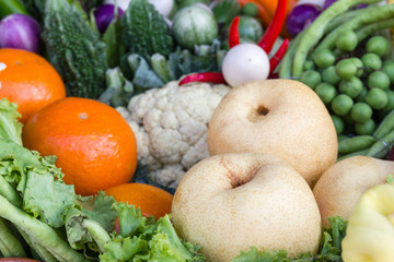 Fresh fruits and vegetables
