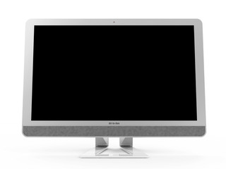 Modern All In One Computer isolated on white background
