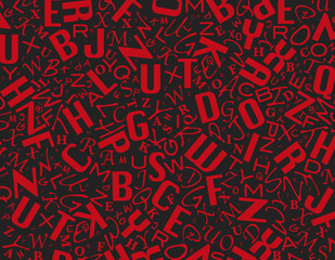 Obraz premium letters background