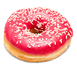 Donut isolated on white background