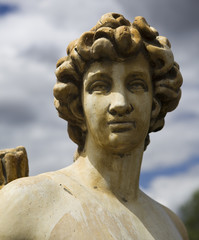 Classic white statue of the Greek