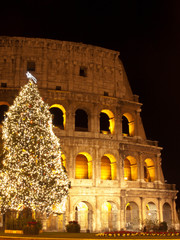 Fototapeta premium Christmas at Colosseum 2012