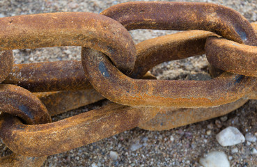 rusted chain