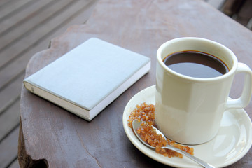 Coffee and note book